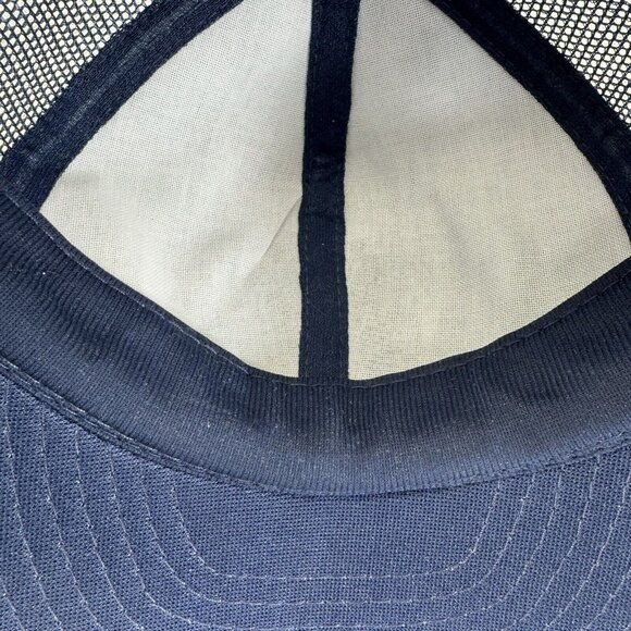 Georgia State Patrol Hat Snap Back Trucker Blue Mesh Cap Adult Vtg - Picture 10 of 11